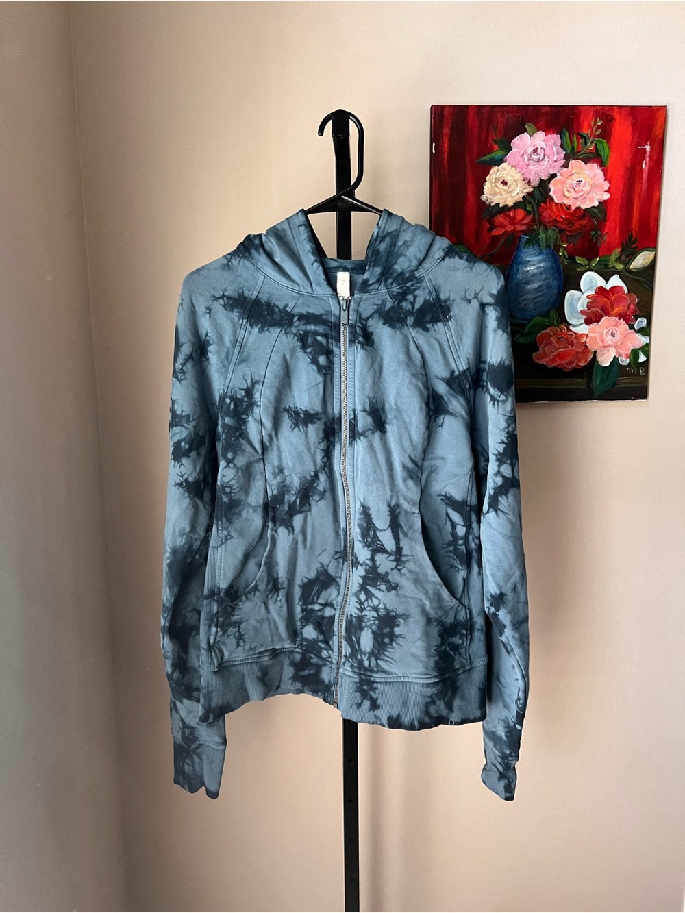 Lululemon scuba hoodie light cotton fleece tie-Dye Zip Hoodie - Teal Blue - Picture 2 of 8